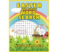 Easter and Spring Word Search Puzzle Book for Kids: Fun Large Print Word Find Puzzle | Cute Easter Bunny Gift for Girls and Boys Ages 4 - 8 years
