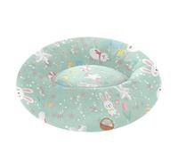 Easter and Winter Fusion Pattern Pet Dog Bed Warm & Cozy fluffier Dog & Cat Cushion for Extra Small Size Pets Sleeping