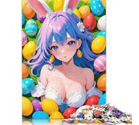 Easter Anime Magic Puzzles 500 Pieces Wooden Puzzles for Adults & Teenager Stress Relief Toys 500pcs (52x38cm)