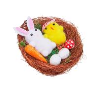 Easter Artificial Eggs Nest Handmade Simulations Chick Toy Easter Party Home Garden Kindergarten Decorations