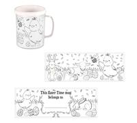 Easter Arts and Crafts - Colouring Mug / Cup with 2 Pictures