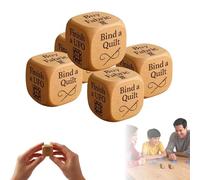 Easter Arts And Crafts For Kids Ages 4-8 Quilter’s Dice Handmade Wooden Quilting 6 Sewing Engraved Decision Fun Dice Tasks With