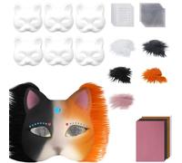 Easter Arts And Crafts for Kids Ages 8-12 Cat With Bodysuit And Gemstone Stickers Orc Costume For Painting Animal Craft Kit Children's Clothing Diy Crafts for Kids Ages 4-8 (White, 31CM)