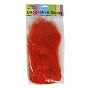 Easter Arts Craft Bonnet Decorations Egg Hunt - Decorative Grass ORANGE