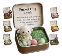 Easter Bag Hug Box, Easter Jesus Rabbit Bag Hug with Card and Box, Inspirational Gift for Coworkers and Girlfriends, Easter Basket Fillers, Sheep, murders