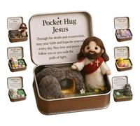 Easter Bag Hug Box, Easter Jesus Rabbit Bag Hug with Card and Box, Inspirational Gift for Coworkers and Girlfriends, Easter Basket Fillers, Jesus, murders