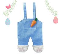 Easter Bag - Rabbit Shaped Tote Bag in Jumpsuit - Easter Candy Bags - Egg Hunting Festive Decorations Family Gathering Celebrations