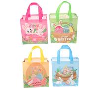 Easter Bags: 4pcs Non-woven Bunny Present Packaging Pouches Handheld Treat Storage for Party Favors Versatile Candy Holders for Celebrations