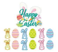 Easter Banner Decor - Colorful Happy Garland, Bunting Welcome Backdrop, Spring Festival Hanging Sign, Seasonal Party Ornament | Festive Home Farmhouse Display, Ideal For Fireplace Wall Window Garden