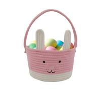 Easter Basket, Easter Bunny Basket with Handle, EasterBaskets for Kids, Baby Gift Baskets, Egg Buckets Gifts Tote Bags Egg Hunt for Boys, Girls, Toddler, Babies, Infant