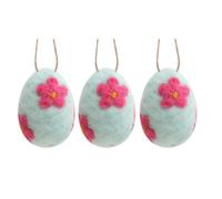 Easter Basket Filler and Decorative 3 Piece Felt Egg Pendant for Home and Party Hanging Decoration