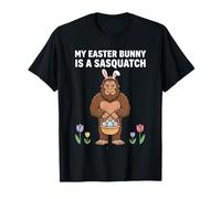 Easter Basket for Teen Boys Sasquatch Bunny Shirt Funny Tee T-Shirt
