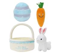Easter Basket Pastula, Easter Basket for Childhood - 4 Gradient Bags with a Pre-Loaded Easter Cube with Fillings for Animals | Easter Bags with Bunnies