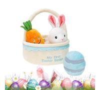 Easter Basket Set Animal Plush Stuffers | 4-Pack Themed Tote Bags With Bunny Carrots And Eggs Ideal For And Children Of All Ages Bringing Joy With Soft Toys Perfect For Easter Or