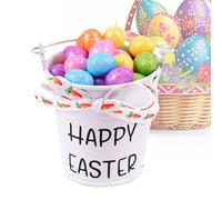 Easter Basket Stuffers - Interactive Holiday Props With Bucket - Easter Carrot - for Men Women Boys Girls Youth Teens Desk Bedroom Living Room Home Shelf