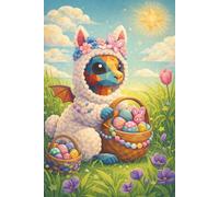 Easter Baskets Dragon || Lined Notebook, 6x9, 120 Pages: For journaling, notes, creative writing, and bright little moments worth keeping