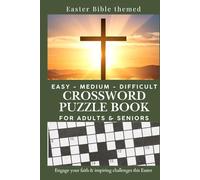 Easter Bible Crossword Puzzle Book for Adults: Scripture-Based Word Games & Faith-Filled Fun