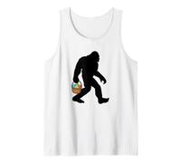 Easter Bigfoot Holding an Easter Basket Tank Top