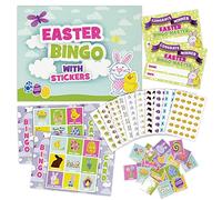 Easter Bingo Party Game for Kids Adults - Premium Quality Bingo Calling Cards Pre-Cut for up to 40 Games and Winning Certificates - Party Favour Supplies, School Classroom Games, Family Activity