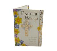 Easter Blessings Traditional Yellow Floral Design Card