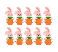 Easter Boxes, 10 Pieces Packaging Boxes | Easter Cake Boxes with Rabbit Hugging Carrot Design - For Crafts Toys Biscuits Chocolate Food