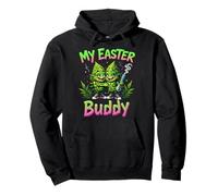 Easter Bud Funny Weed Marijuana Flower My Easter Buddy 420 Pullover Hoodie