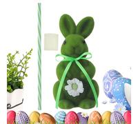 Easter Bunnies for Flowers, Party Decorations in the Shape of a Rabbit - Bouquet Stake with Spring Basket, for Home, Office, Apartment, Living Room, Study Room, Bookcase