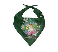 Easter Bunnies Pattern Cat Dog Kerchief Everyday Wear Pet Triangle Scarves Adjustable Pets Dog Triangle Bibs Scarf For Small Medium Large Dogs