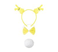 Easter BunniesCostume Set Women's Rabbits Ears Headband Bowtie Tutus Skirt Bunnies Tail Accessories For Halloween Party Easter Bunnies Costume Set