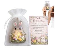 Easter Bunny - 2D Acrylic Motivational Keepsake | Inspirational Positive Cards to Take Away | for Children Adults Students Home Travel Work Meetings Waiting Room Learning Business