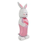 Easter Bunny Balloon - 150 cm Standing, Reusable, Giant Foil Decoration, Large Self-Sealing Party Prop, Inflatable Festive Holiday Decoration for Indoor, Outdoor, Garden, Patio