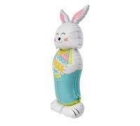 Easter Bunny Balloon, 59inch Aluminum Foil, 150x55cm, Bunny Balloon, Easter Party Balloons, Inflatable Spring Decor, For Indoor Outdoor Garden Yard Lawn Pathway Porch Patio Home School Party