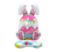 Easter Bunny Balloons Leakproof Self-Standing Chick Aluminium Foil Balloons For Easter Decorations Home Birthday Wedding Party Indoor Outdoor