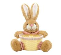 Easter Bunny Basket, Cute Rabbit Shape Design, 26x18x11cm, Easter Bunny Decor Candy Storage Basket, Cute East Eggs Container, Holiday Party Style, for Kids and Family Gatherings