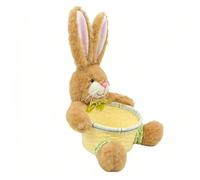 Easter Bunny Basket - Cute Rabbit Shape Eggs Container, Candy Storage Pouch, Festive Tabletop Decor, Kids Party Holiday Bag, Food Snacks Chocolates Holder | Family Gathering Item for Seasonal Use