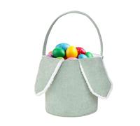 Easter Bunny Basket, Easter Egg Bag with Hare Ears, Plush Basket for Egg Hunting, Cute Decorations, Hare Ear Candy Storage