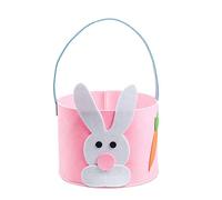 Easter Bunny Basket for Kids Easter Bucket Bags Easter Eggs Hunting Cute Rabbit Bags Candy Gifts Storage Tote Easter Decorations