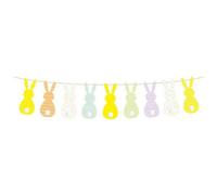 Easter Bunny Bunting 2 Metres 4 Pack - Multicolour