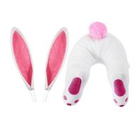 Easter Bunny Butt with Ears Plush Wreath Embellishment Kit, Easter Spring Outdoor Indoor Hanging Welcome Sign Wreath Attachment Craft