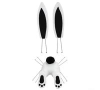 Easter Bunny Butt Wreath Kit for Door and Fireplace Hanging Decor Featuring Bunny Butt and Ears for Spring Seasonal Use (K)