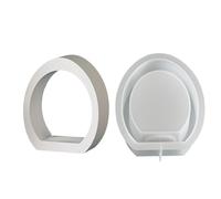 Easter Bunny Candle Holder Molds, Easter Silicone Egg Moulds Candle Base, Rabbit Candles Holder Molds, Compatible with Candles Casting, Soap Making, and Pastry Making, Etc