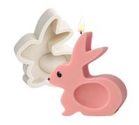 Easter Bunny Candle Mould, Rabbit Resin Moulds, COORKOMBORE MOOR MOOMS Food Grade Cast Silicone Mould | Aromatherapy Candles, Happy Easter Table Decoration, Plaster Ornament