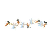 Easter Bunny Carrot Garland, Easter Banner Decoration, Bunny Rabbit Carrot Spring Garland Decor, Happy Eatser Day Home Fireplace Room Wall Hanging Decor (A) Eatser Day Decoration