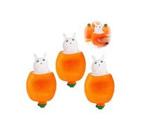 Easter Bunny Carrot Pop-Up Squeeze Accessory - Funny Novelty Item for All Ages, Perfect Easter Basket Stuffer & Party Favor, Festive Spring Gift Idea for Holiday Celebrations & Gatherings (3PCS,White)