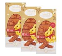 Easter Bunny Chocolate Bars Multipack - Creamy & Smooth Finest Milk Chocolate Pack of 3 x 120g Easter Chocolate Bunny Bars. Chocolate Gift for Kids Easter Gifts, Easter Egg Hunt with Topline Card