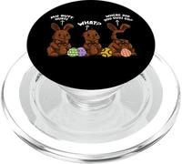 Easter Bunny Chocolate Where Did You Guys Go Funny Rabbit PopSockets PopGrip for MagSafe