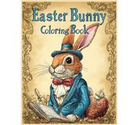Easter Bunny Coloring Book: Gothic Easter Bunny Adventure Coloring Pages for Stress Relief