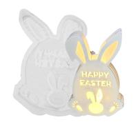 Easter Bunny Cookie Molds, Easter Bunny Silicone Mold - Bunny Plaster Making Silicone Mold,Easter Decoration Making Mold for Melting Scented Candles, Ye