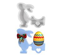 Easter Bunny Cookie Molds - Rabbit Pulling Cart Epoxy Resin Making Mold | Cute Bunny Festival Decor Maker, Fun Party Wedding Home Decoration Craft Tool for Treats Gift Projects Celebration Activities