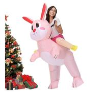 Easter Bunny Costume,Inflatable Rabbit Riding Costume | Inflatable Costume - For Halloween Easter Christmas Party Cosplay Adults Teens